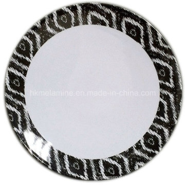 Круглый меламин Десертная тарелка с логотипом (PT7265)